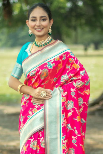 Vasudha - Rani Pink (SAREE)