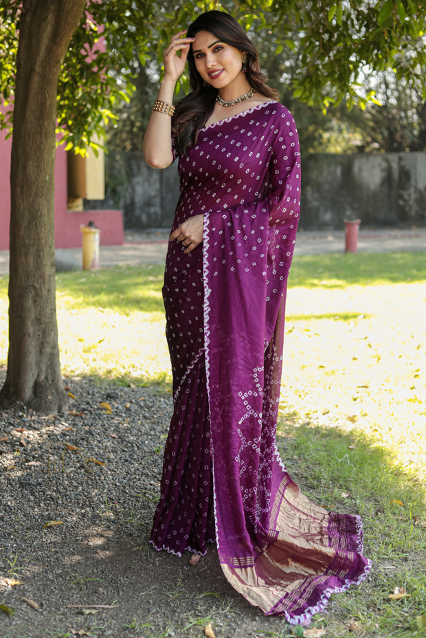 Bhanumati - Purple (SAREE)
