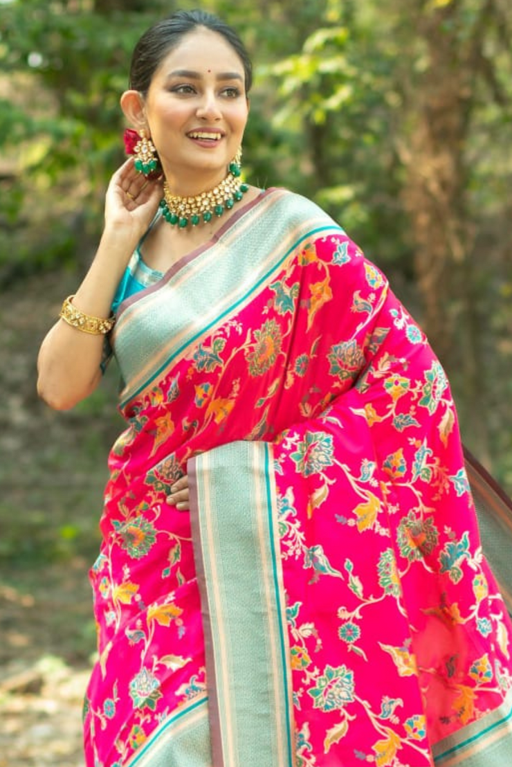 Vasudha - Rani Pink (SAREE)
