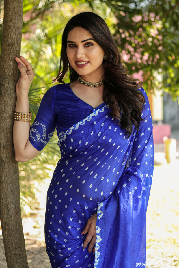 Bhanumati - Royal Blue (SAREE)