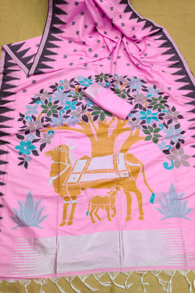 The Holy Cow -  Pink (SAREE)